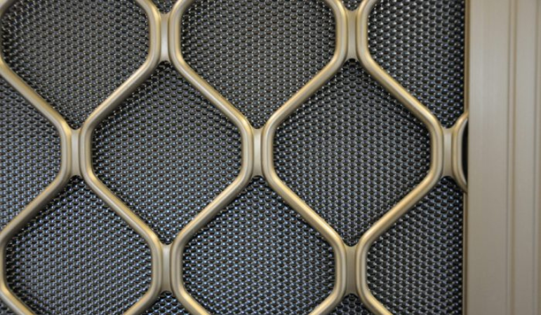 Restricted Vision Mesh Door